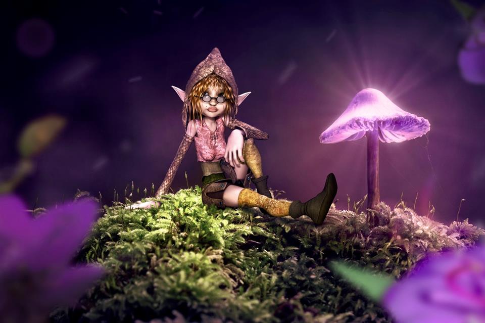 Purple Gnome jigsaw puzzle